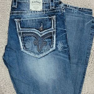 Mens Rock Revival Jean NWOT